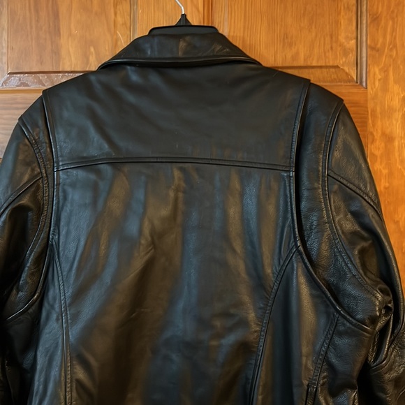 Harley Davidson An American Legend Womens Leather Long Motorcycle Jacket 1W - Picture 4 of 4